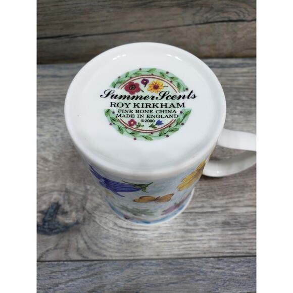 Roy Kirkham Summer Scents Floral Bone China Coffee Tea Mug England - Picture 8 of 8